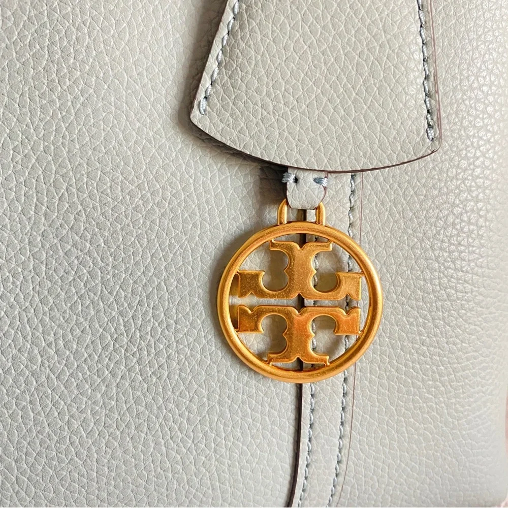 Tory Burch light blue small tote